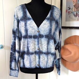 Pilcro Anthropologie Tie-Dye Cardigan SM NWT Coastal Cowgirl Beachy Boho Chic